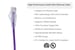 Cat6A Slim Snagless Ethernet Patch Cable, 4 ft, Purple