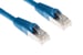 CAT6 Shielded Ethernet Patch Cable, Half-moon Boot, Blue, 35ft