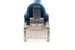 CAT6 Shielded Ethernet Patch Cable, Half-moon Boot, Blue, 35ft