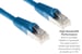 Cat6 Shielded Ethernet Patch Cable, Half-moon Boot, 1 ft, Blue