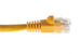Cat6A Shielded Ethernet Patch Cable, Half-moon Boot, 2 ft, Yellow