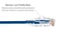 Cat6A Slim Snagless Ethernet Patch Cable, 25 ft, Blue