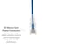 Cat6A Slim Snagless Ethernet Patch Cable, 25 ft, Blue