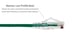 Cat6A Slim Snagless Ethernet Patch Cable, 14ft, Green