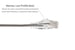 Cat6A Slim Snagless Ethernet Patch Cable, 6 ft, Gray