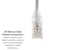Cat6A Slim Snagless Ethernet Patch Cable, 6 ft, Gray