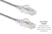 Cat6A Slim Snagless Ethernet Patch Cable, 6 ft, Gray
