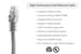 Cat6 Crossover Ethernet Patch Cable, Booted, 5 ft, Gray