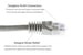 Cat6 Crossover Ethernet Patch Cable, Booted, 5 ft, Gray