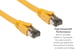 Cat8 Ethernet Patch Cable, Shielded, 40Gbps, Snagless, 15 ft, Yellow
