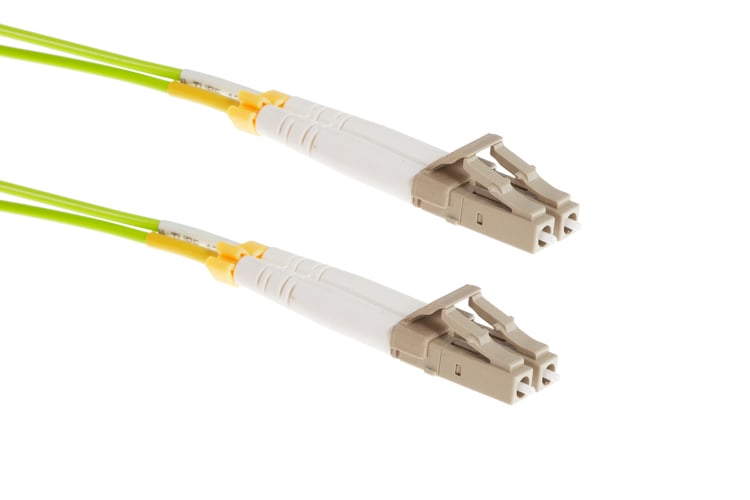 7m LC-LC OM5 Corning Multimode Duplex 50/125 UPC Fiber Optic Cable