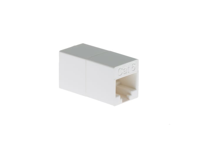RJ45 Cat6 Inline Coupler for Connecting Ethernet Cables