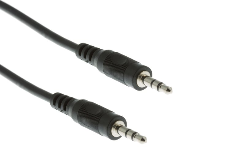 Audio Auxiliary Cable with TRS 3.5mm Male/Male Connectors, 6ft