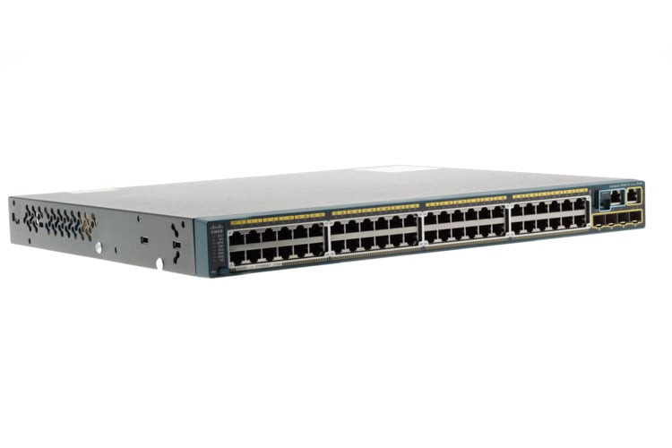 Cisco 2960S 48 Port Gigabit 370W PoE+ Switch, WS-C2960S-48LPS-L, Refurbished, Original